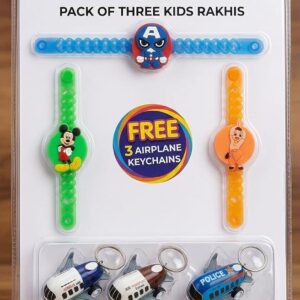 MPK Perfect Light wali Rakhi for Kids | light bands for Kids | Cartoon Characters LED Rakhi | Kids Children LED Light Spinner Rakhi Wristband | led rakhi pack of 2pcs (Copy)