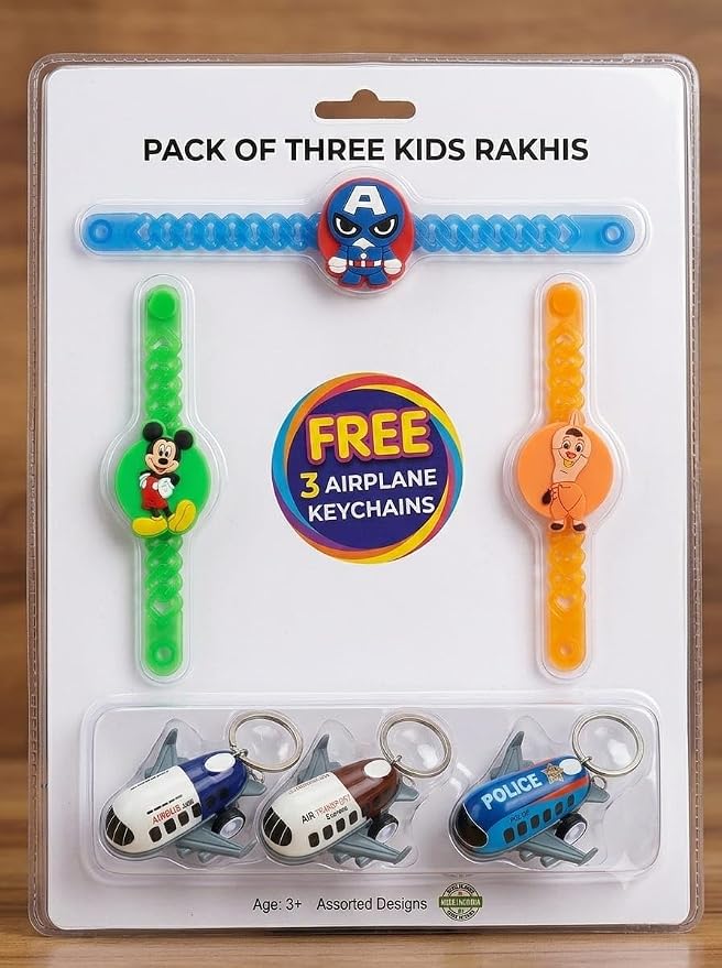 MPK Perfect Light wali Rakhi for Kids | light bands for Kids | Cartoon Characters LED Rakhi | Kids Children LED Light Spinner Rakhi Wristband | led rakhi pack of 2pcs (Copy)