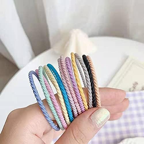 MPK PERFECT Hair Ties, Elastic Ponytail Holders, 4.5 cm, Multicolor, Pack of 100