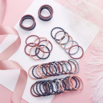 MPK PERFECT Hair Ties, Elastic Ponytail Holders, 4.5 cm, Multicolor, Pack of 100
