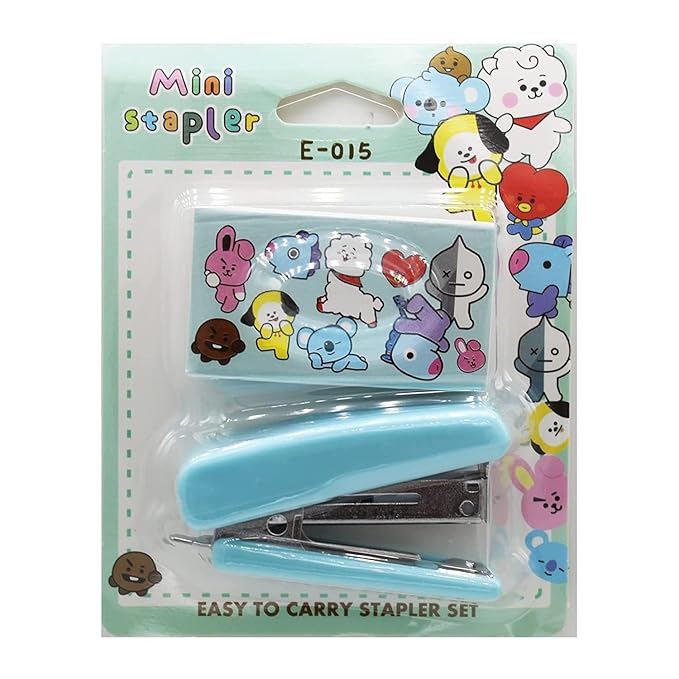 MPK Perfect Mini Stapler for Office School Home Portable Mini Size Stapler with Scissor Washi Tape/Birthday Return Gifts Pack of 4