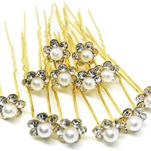 MPK PERFECT Hair Accessory/Hair Bun/Jura Pin For Women and Girls (Pack of 12pc) For stylish hair Making,Decorative Hair Pin, Gold Tone