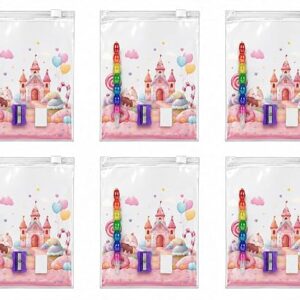 MPK Perfect Transparanent Pouch | Stationery Gift Set with Ziplock Pouch (Abacus Bullet Push Pencils |Eraser | Sharpner) Kanya pujan Gifts Set for Kids Girls Boy Birthday | Kanjak | Navratri Return Gifts 6set
